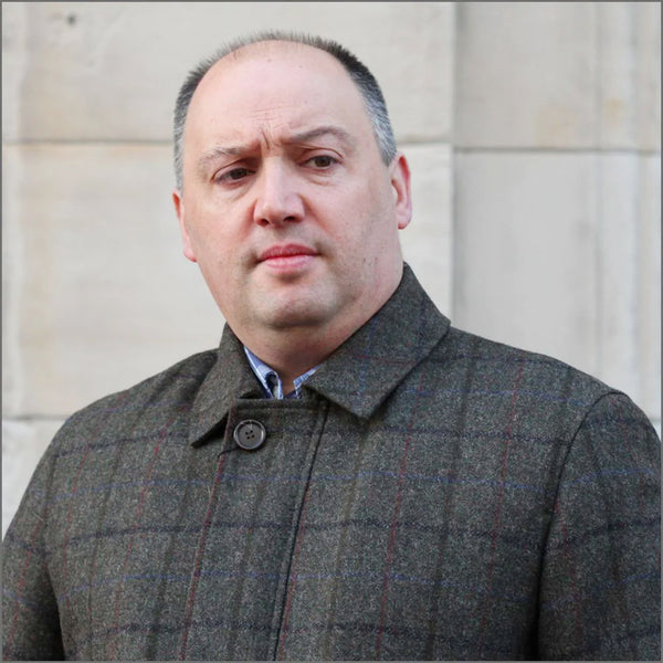 Douglas Frampton Brown Check Car Coat<>