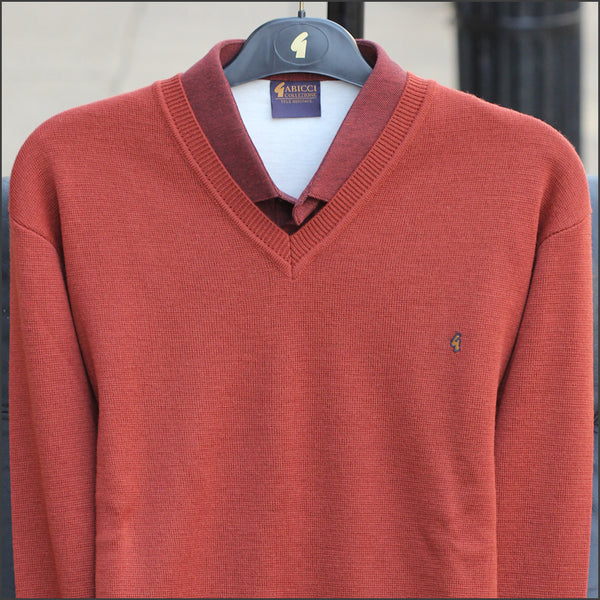 Gabicci K01 Rust V Neck--
