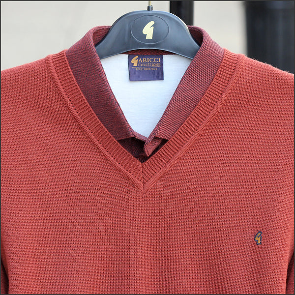 Gabicci K01 Rust V Neck--