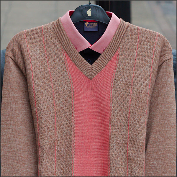 Gabicci M01 Walnut V Neck=