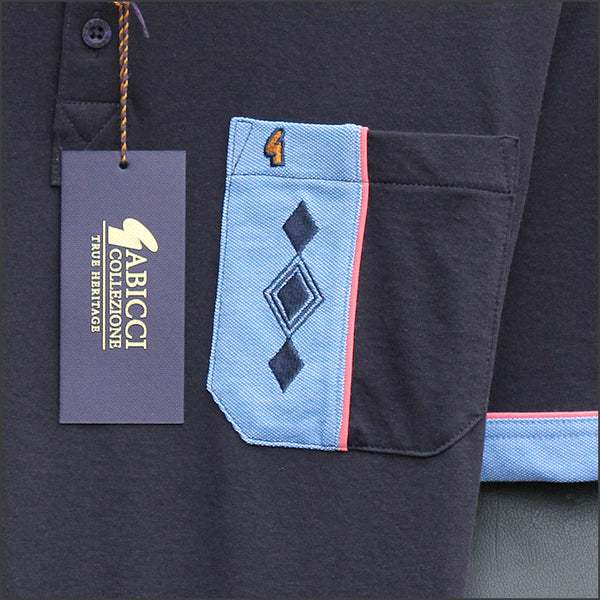 Gabicci X07 Navy Pattern T Shirt~