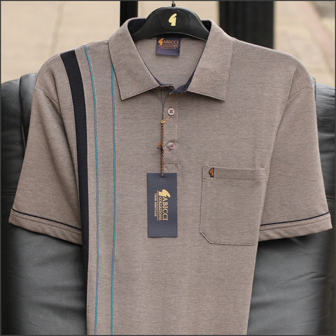Gabicci X05 Granola Pattern T Polo~