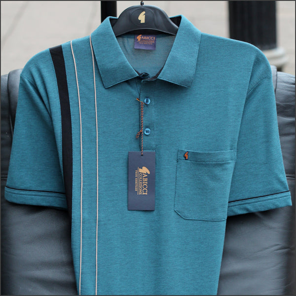 Gabicci X05 Teal Pattern Polo~