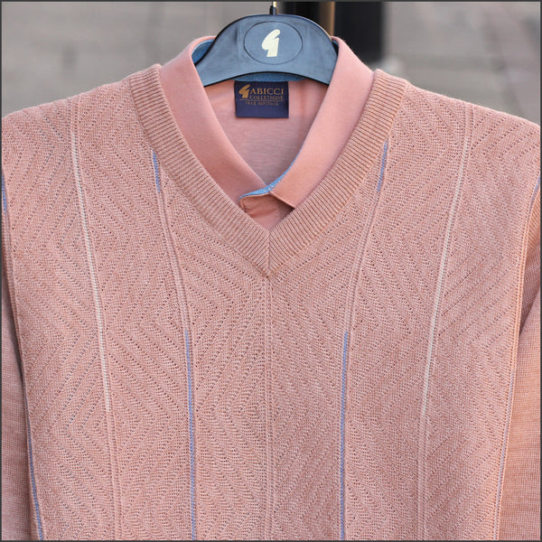 Gabicci M01 Peach V Neck@