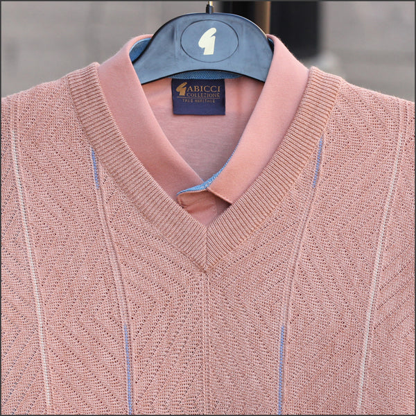 Gabicci M01 Peach V Neck@