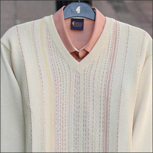 Gabicci M04 Ivory V Neck@