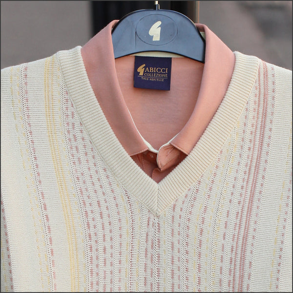 Gabicci M04 Ivory V Neck@