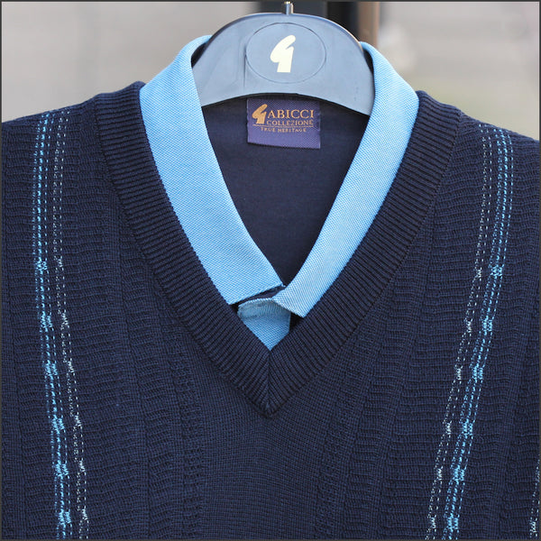 Gabicci M05 Navy V Neck@