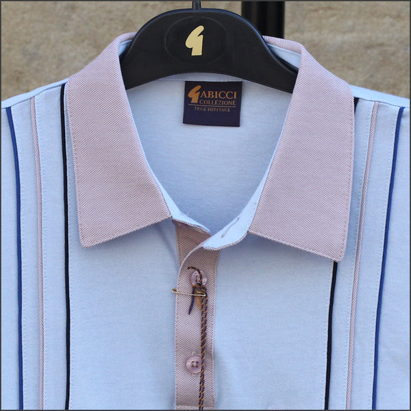 Gabicci X01 Azure Pattern Polo~