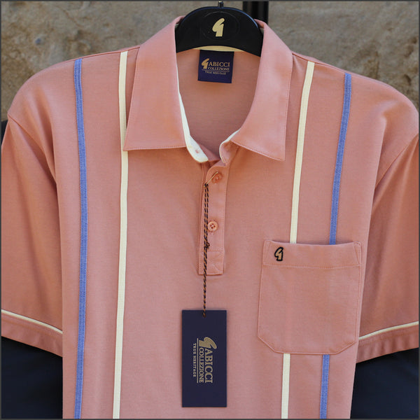 Gabicci X04 Peach Pattern Polo~