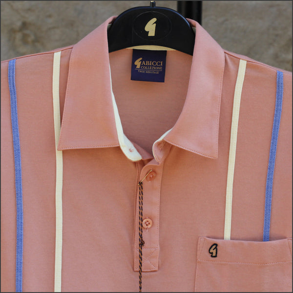 Gabicci X04 Peach Pattern Polo~