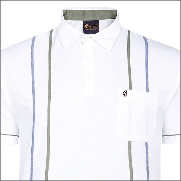 Gabicci X04 White Pattern Polo*