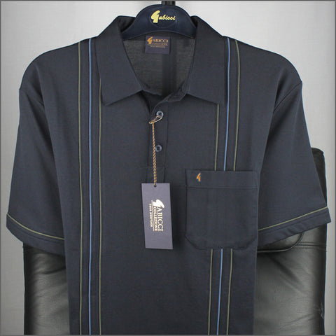 Gabicci X01 Navy Pattern T Shirt~