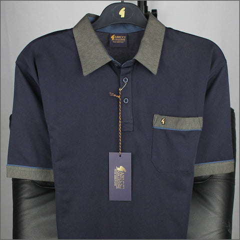 Gabicci X11 Navy Pattern T Shirt.