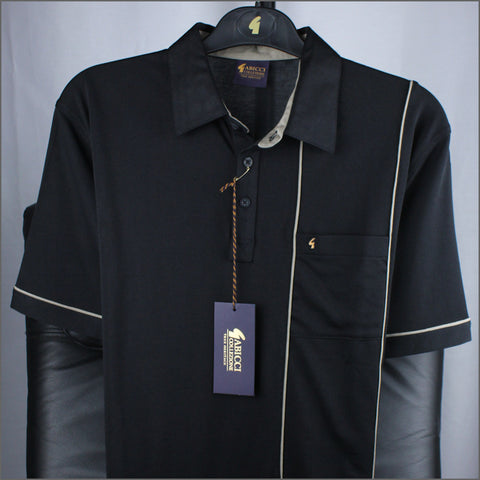 Gabicci X02 Black Pattern T Shirt*