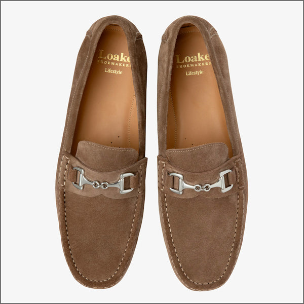 Loake Hawthorn Flint  Suede Loafer~