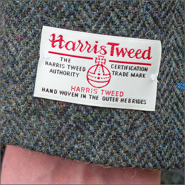 Harris Tweed Heather Blue Herringbone Jacket`