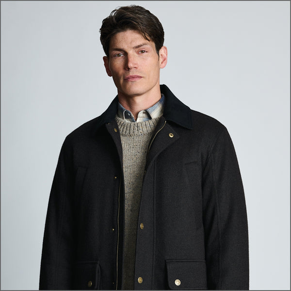 Brook Taverner Holloway Chocolate Melton Jacket*