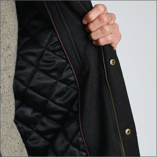 Brook Taverner Holloway Chocolate Melton Jacket*