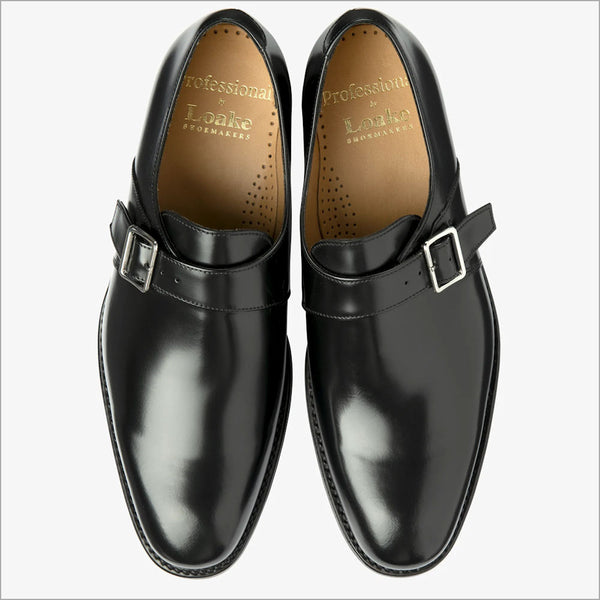 Loake 357 premium Black Calf Leather monk shoeª