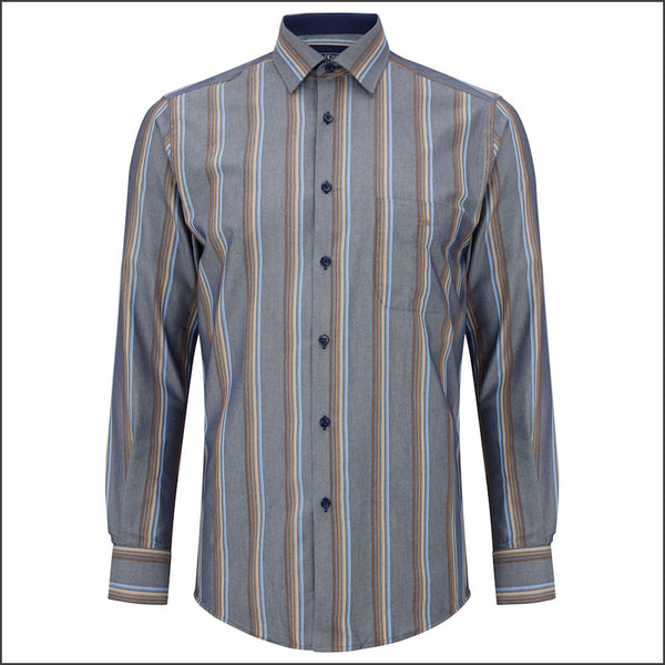 Drifter Geneva Multi Stripe LS Shirt--