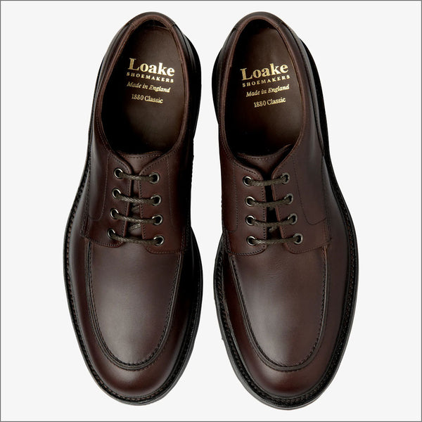 Loake Mowbury  Dark Brown waxy leather Shoeª