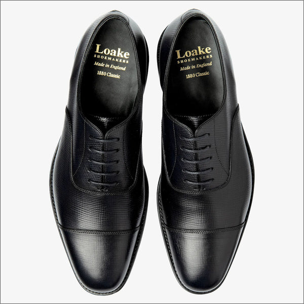 Loake Aldwych Black Grain Calf Oxford  F Fitª