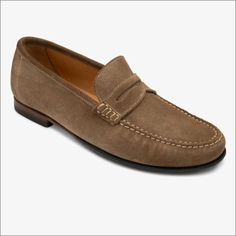 Loake Jefferson Flint Suede Loafer=