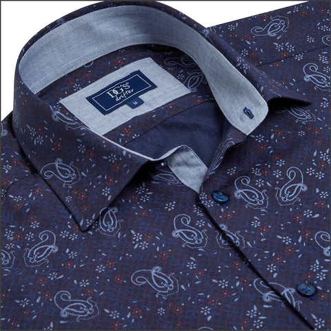 Drifter Geneva  Navy Wine Pattern--