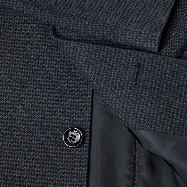 Douglas Watson Navy Check Car Coatª