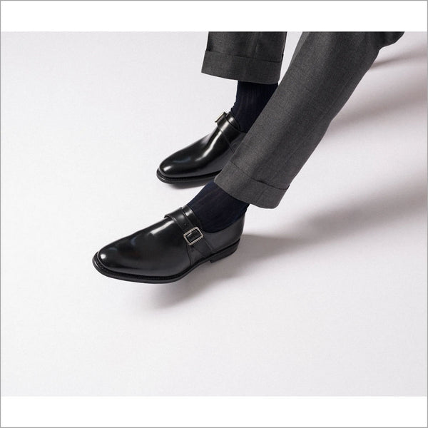 Loake 357 premium Black Calf Leather monk shoeª