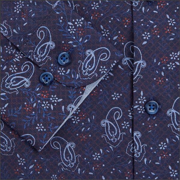 Drifter Geneva  Navy Wine Pattern--