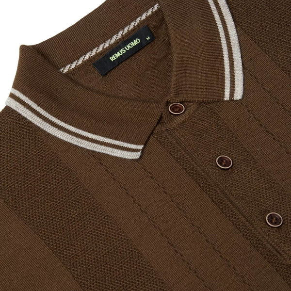 Remus Uomo Brown Polo Topª
