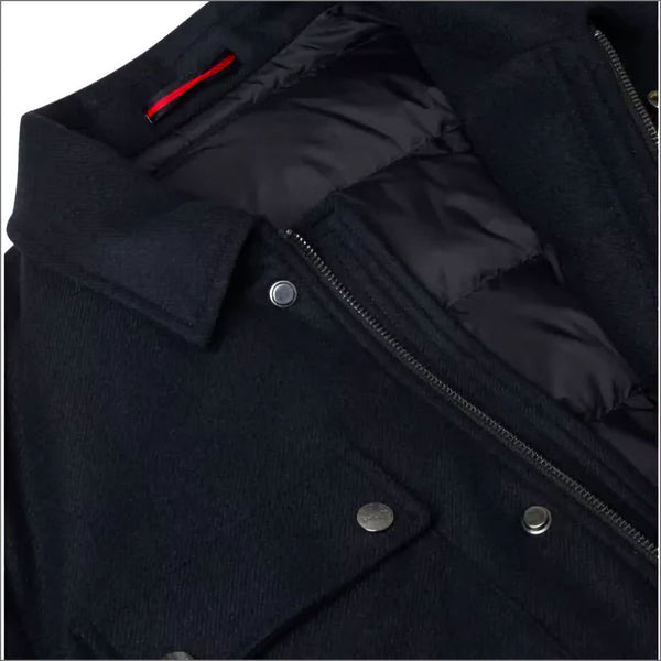 Douglas Abbott Navy wool Car coatª