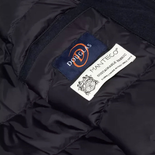 Douglas Abbott Navy wool Car coatª