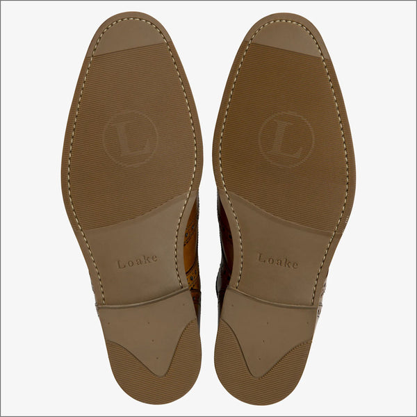 Loake Kerridge Tan Calf Oxford Brogue Shoeª