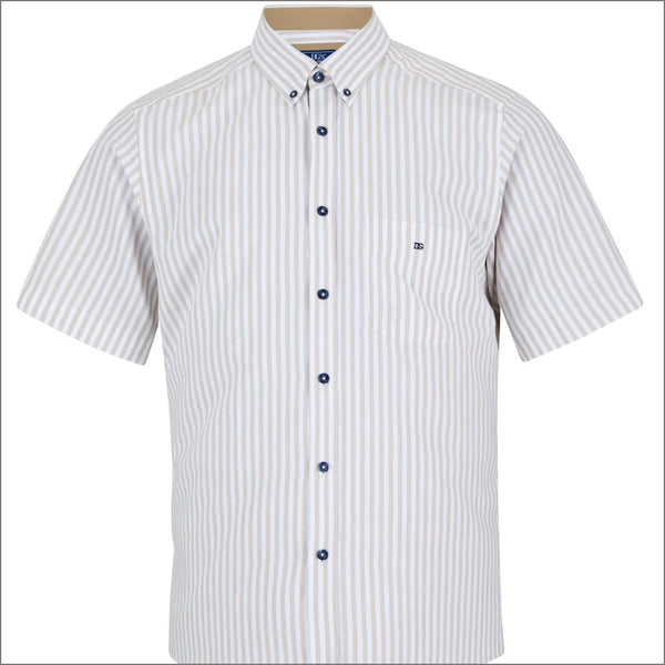 Dg's Tan Stripe Shirt SS.