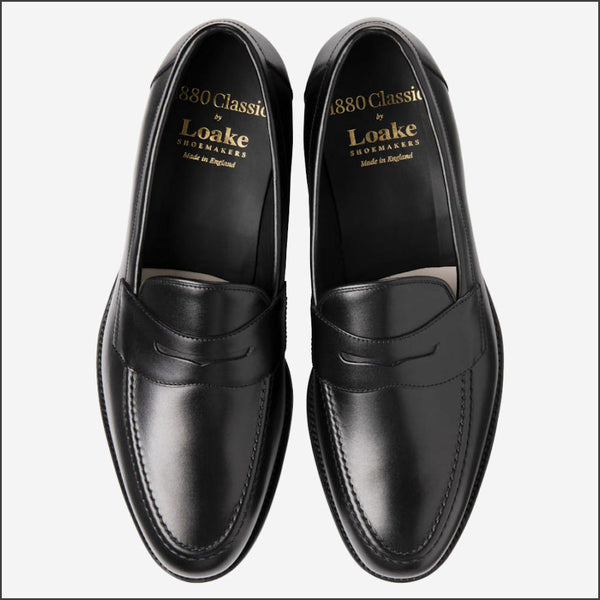 Loake Hornbeam Carbon Black Loafer^ | cwmenswear