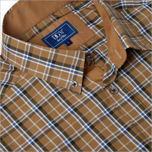 Drifter Geneva Multi Tan Check Shirt--