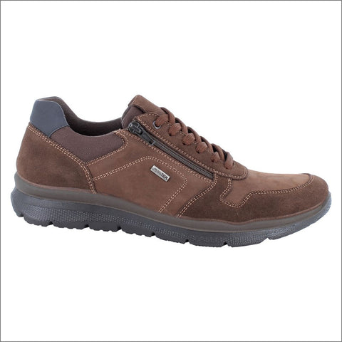 Brown Nubuck Leather Walking Shoe.
