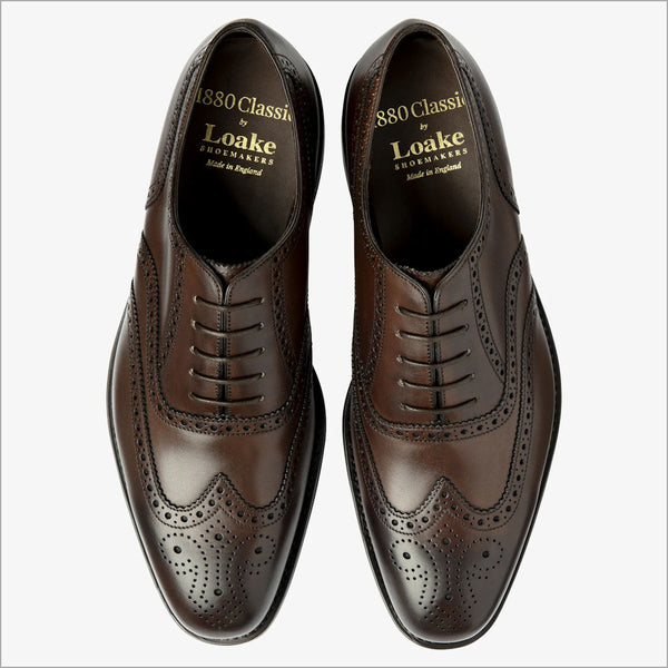 Loake Buckingham Dark Brown  Brogue G Fit~
