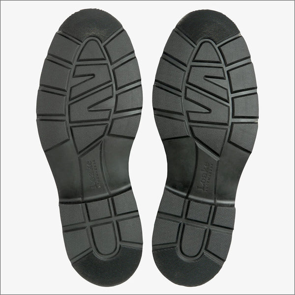 Loake Ryde Dark Black Waxy Leatherª