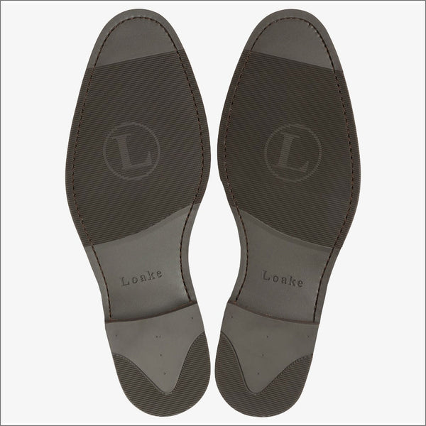 Loake Imperial Dark Brown Leather Penny Loafer F Fitting=