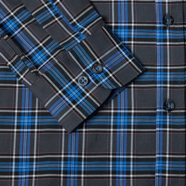 Drifter Geneva Navy Check Shirt--