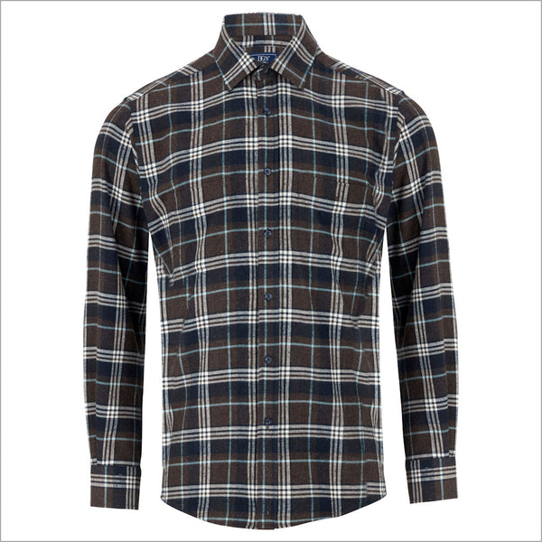 Drifter Geneva Brown Check LS Shirt--