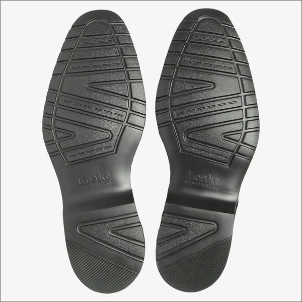 Loake Orsan Black Leather Shoe G Fit=
