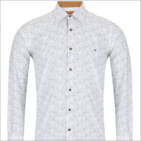 Drifter Giovanni Blue & White Pattern LS Shirtª