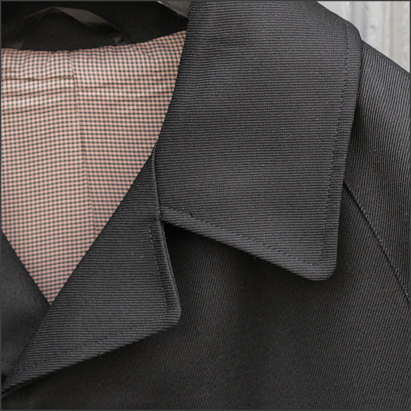 Brook Taverner Black Whip Cord RainCoat*