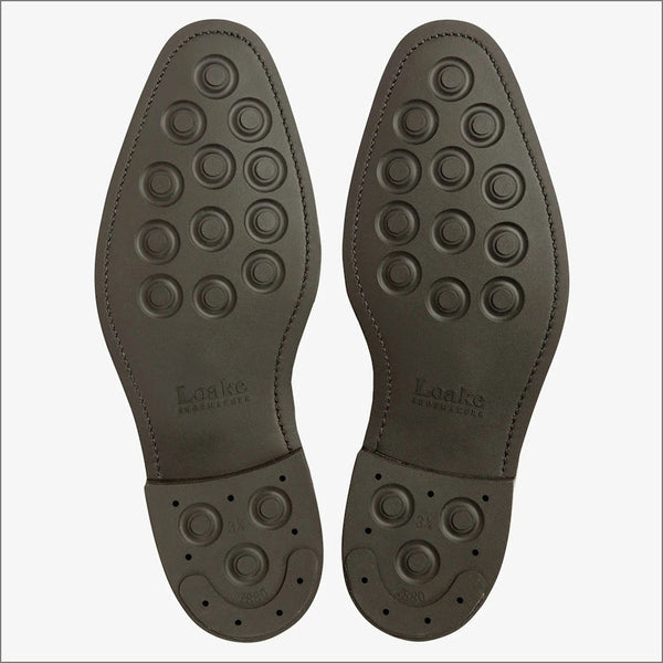 Loake Aldwych Dark Brown Calf Oxford Leather Sole F Fit Size 10.5ª