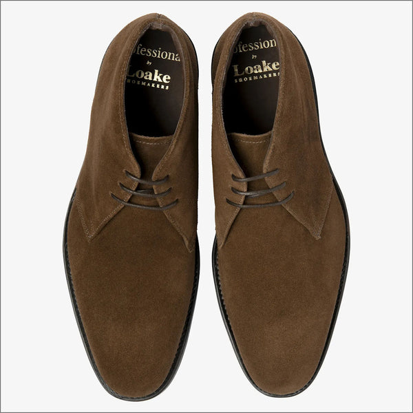 Loake Altman Brown Suede Boot=